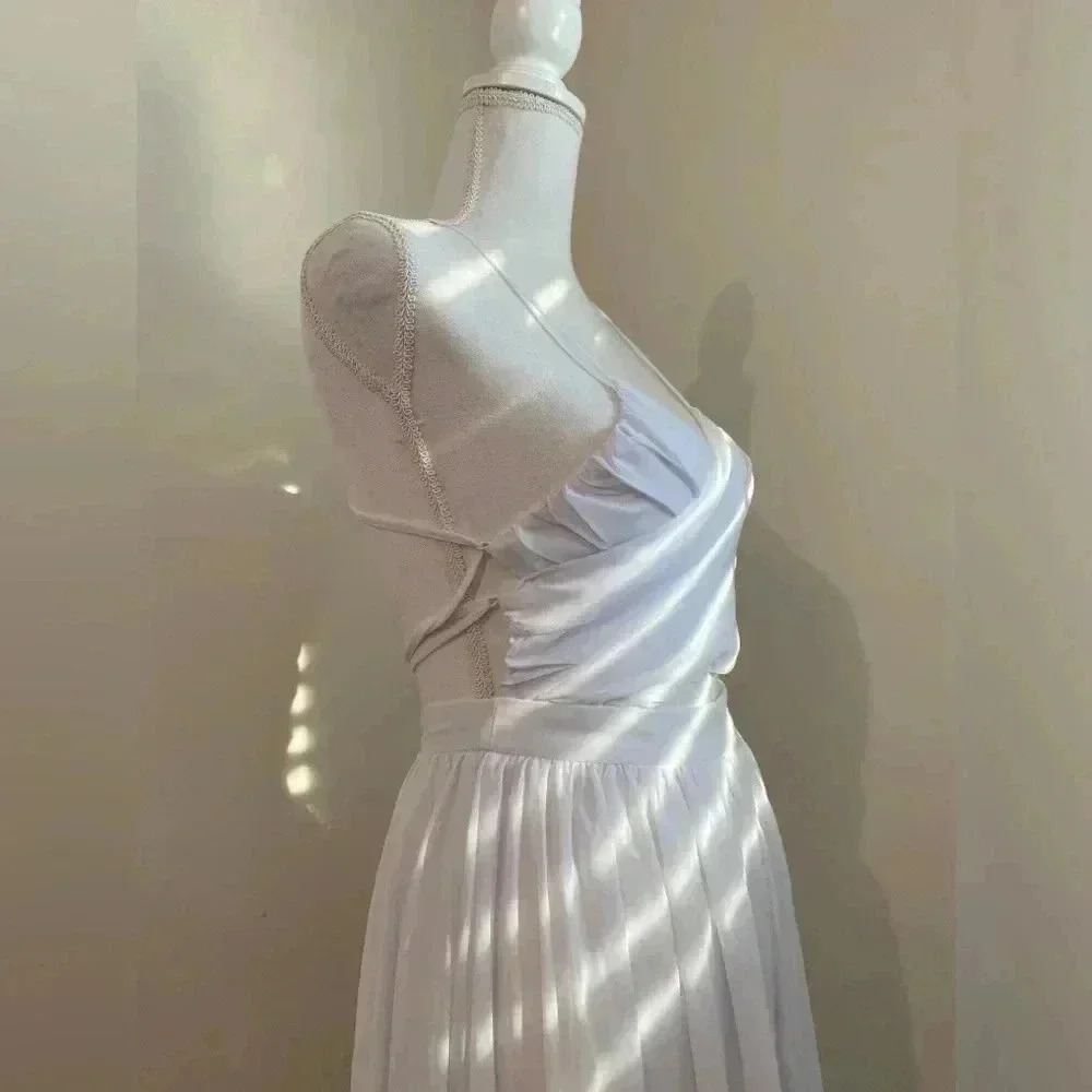 Lavish Alice White Maxi Dress Size Us 2 Or Uk 6 — image 5 of 8